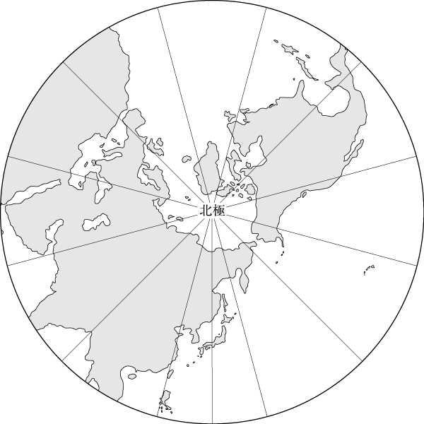 北極中心の地図 図版見本 表現支援クリエイターseiのブログ